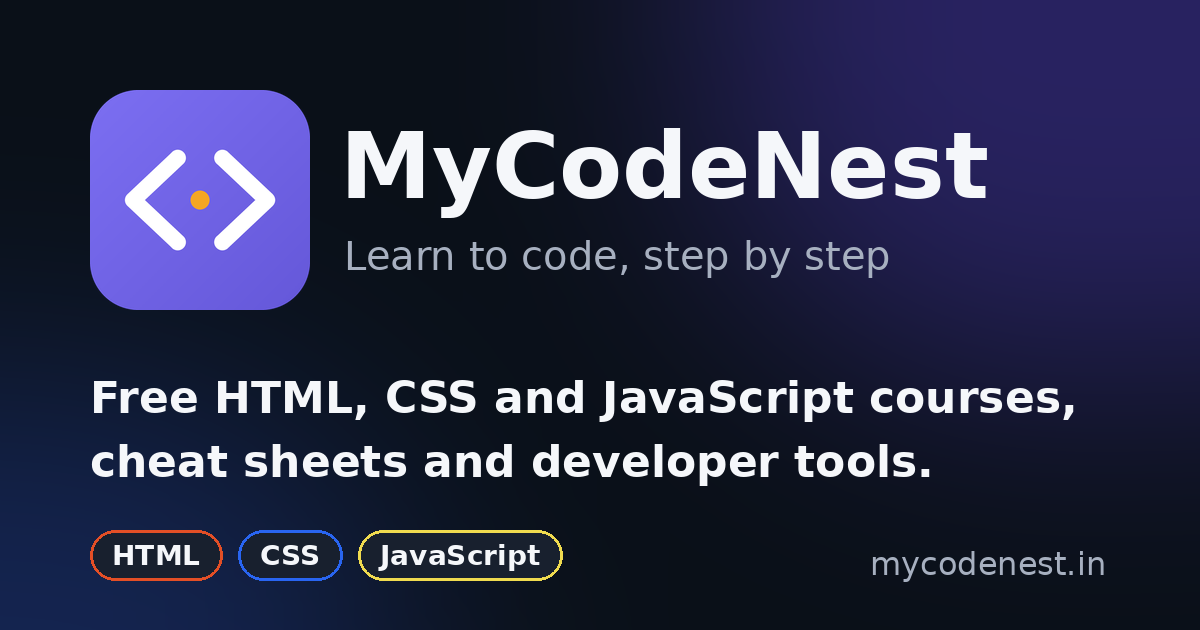 Text Box With Button Css MyCodeNest — Coding Tutorials, Notes & Developer Tools